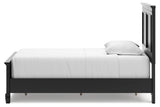 Lanolee Black Twin Panel Bed