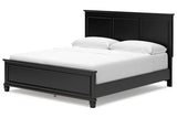 Lanolee Black California King Panel Bed