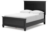 Lanolee Black Full Panel Bed