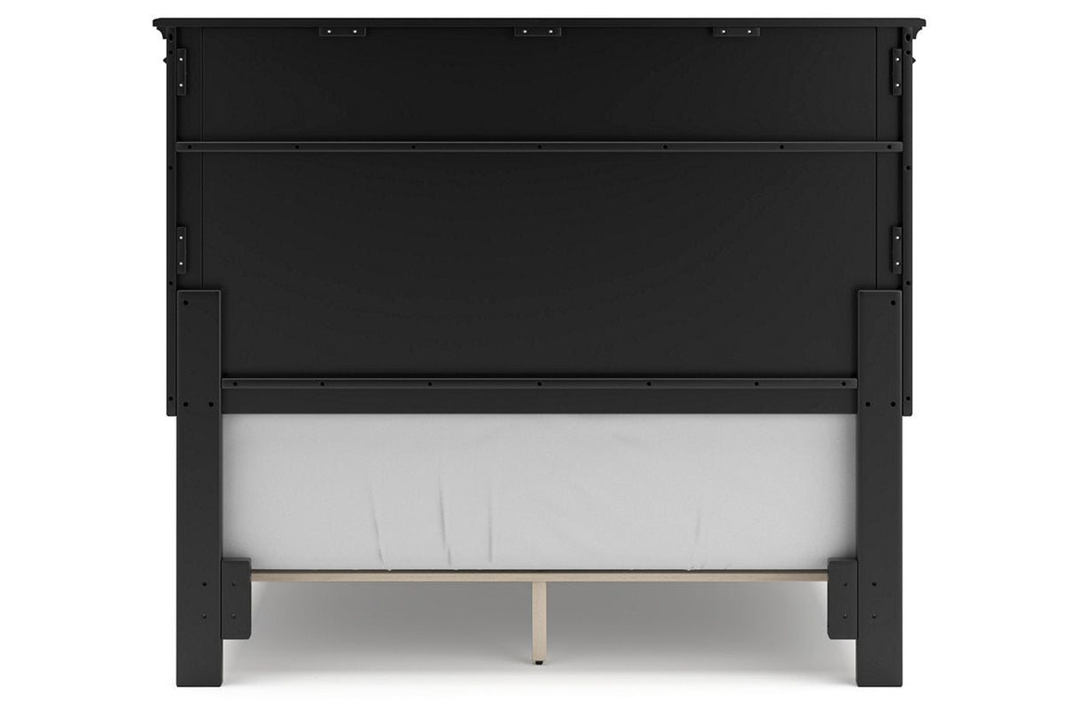 Lanolee Black Full Panel Bed