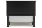 Lanolee Black Full Panel Bed