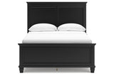 Lanolee Black Full Panel Bed