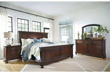 Porter Rustic Brown King Panel Bed