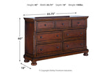 Porter Rustic Brown Dresser