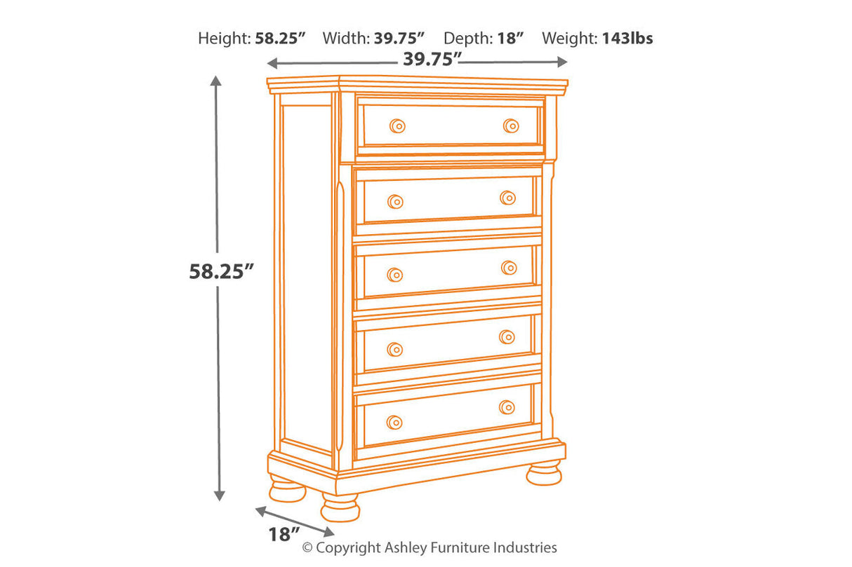 Porter Rustic Brown Chest of Drawers