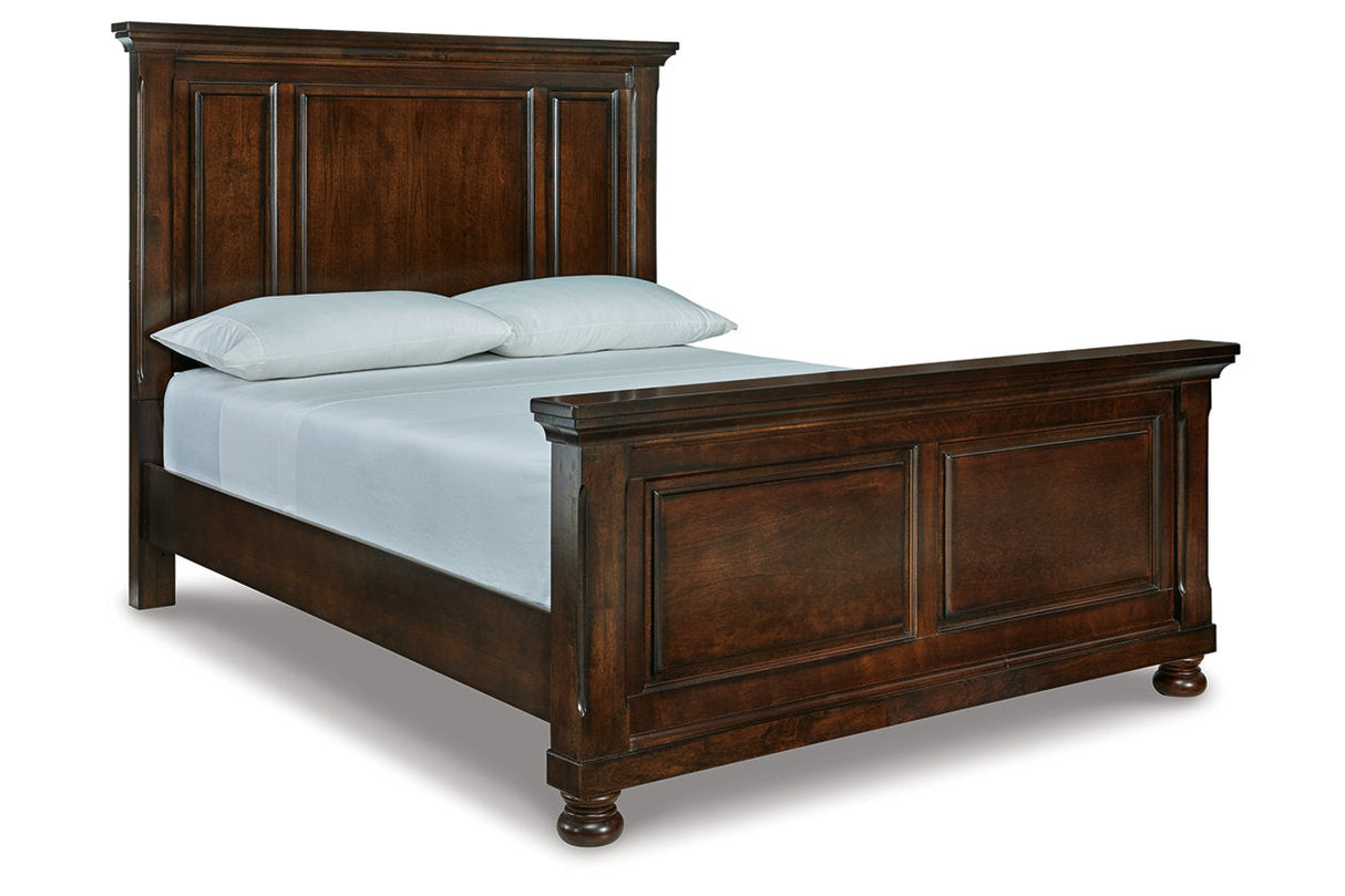 Porter Rustic Brown Queen Panel Bed