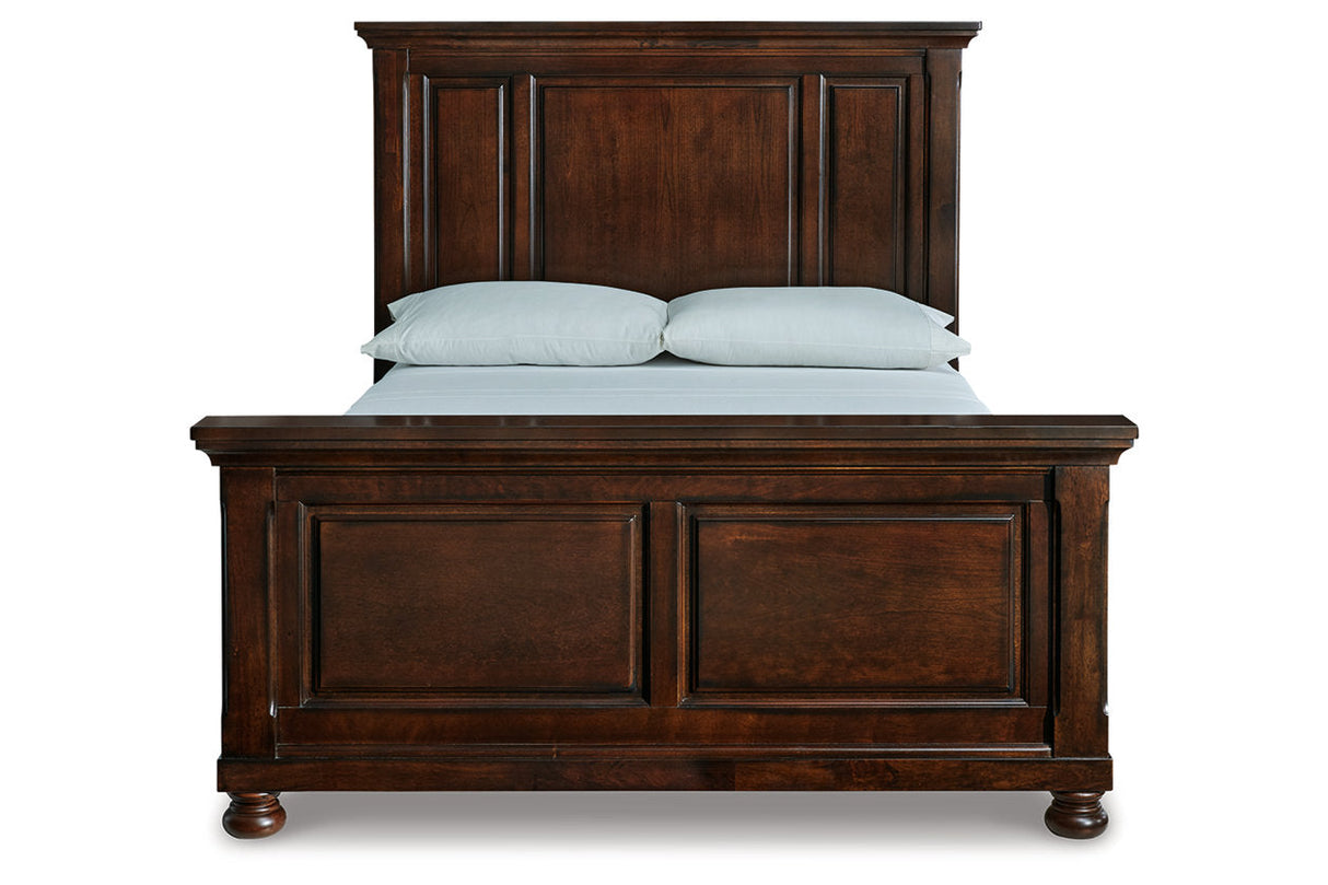 Porter Rustic Brown Queen Panel Bed