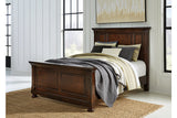 Porter Rustic Brown Queen Panel Bed