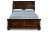 Porter Rustic Brown Queen Sleigh Bed