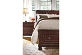 Porter Rustic Brown King Sleigh Bed