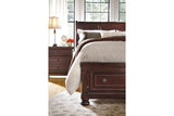 Porter Rustic Brown California King Sleigh Bed