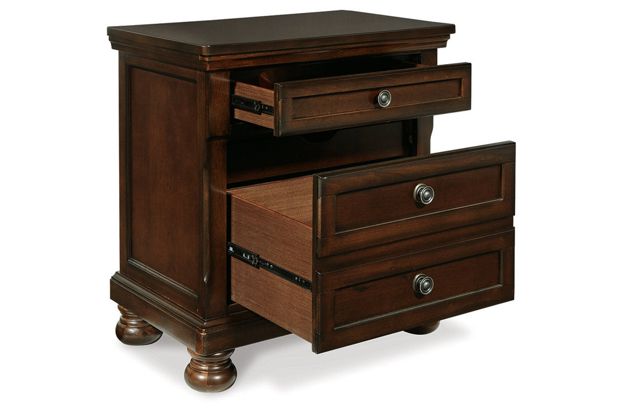 Porter Rustic Brown Nightstand