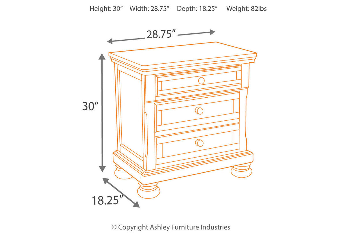 Porter Rustic Brown Nightstand