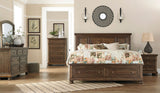 Flynnter Medium Brown Footboard Storage Platform Bedroom Set