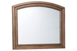 Flynnter Medium Brown Bedroom Mirror (Mirror Only)