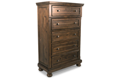 Flynnter Medium Brown Chest of Drawers