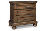 Flynnter Medium Brown Nightstand