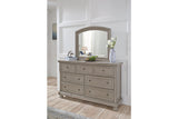 Lettner Light Gray Dresser and Mirror