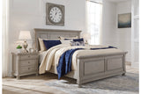 Lettner Light Gray California King Panel Bed