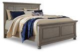 Lettner Light Gray California King Panel Bed