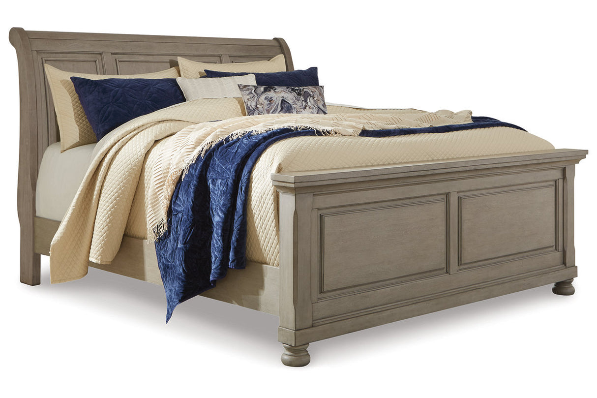 Lettner Light Gray Queen Sleigh Bed