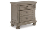 Lettner Light Gray Nightstand