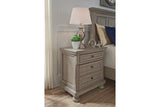 Lettner Light Gray Nightstand