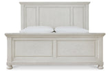 Robbinsdale Antique White King Panel Bed