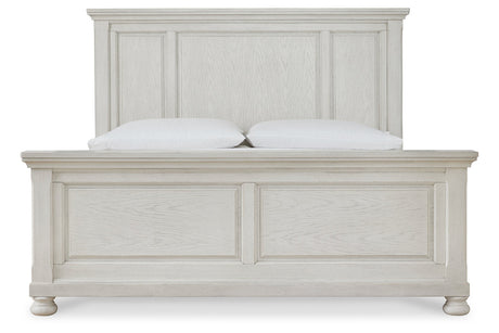 Robbinsdale Antique White California King Panel Bed