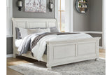 Robbinsdale Antique White Queen Sleigh Bed