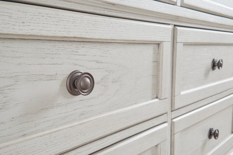 Robbinsdale Antique White Dresser and Mirror