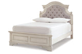 Realyn Chipped White Full Panel Bed