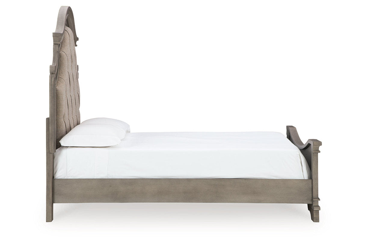 Lodenbay Antique Gray Queen Panel Bed