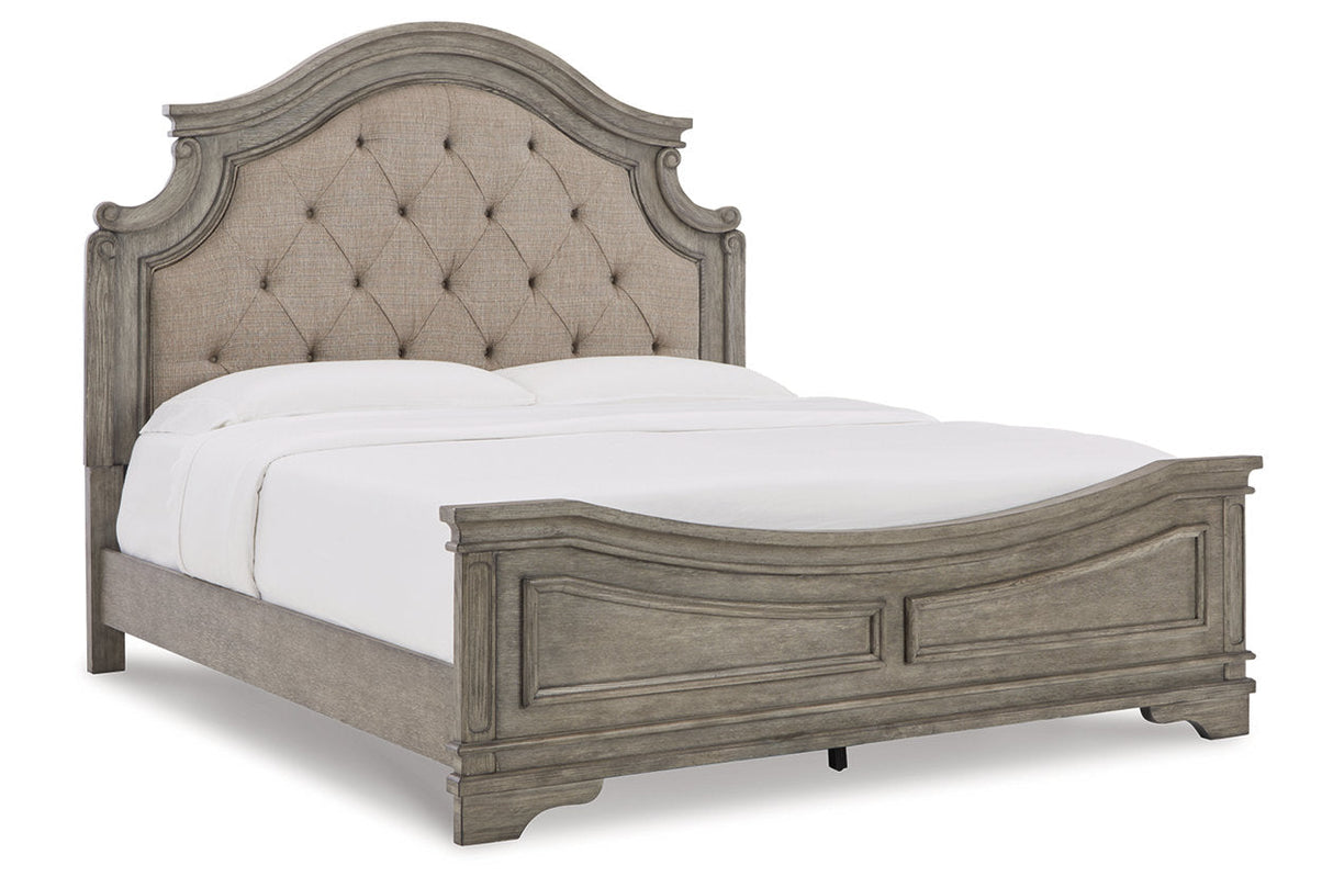 Lodenbay Antique Gray King Panel Bed