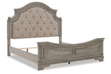 Lodenbay Antique Gray California King Panel Bed