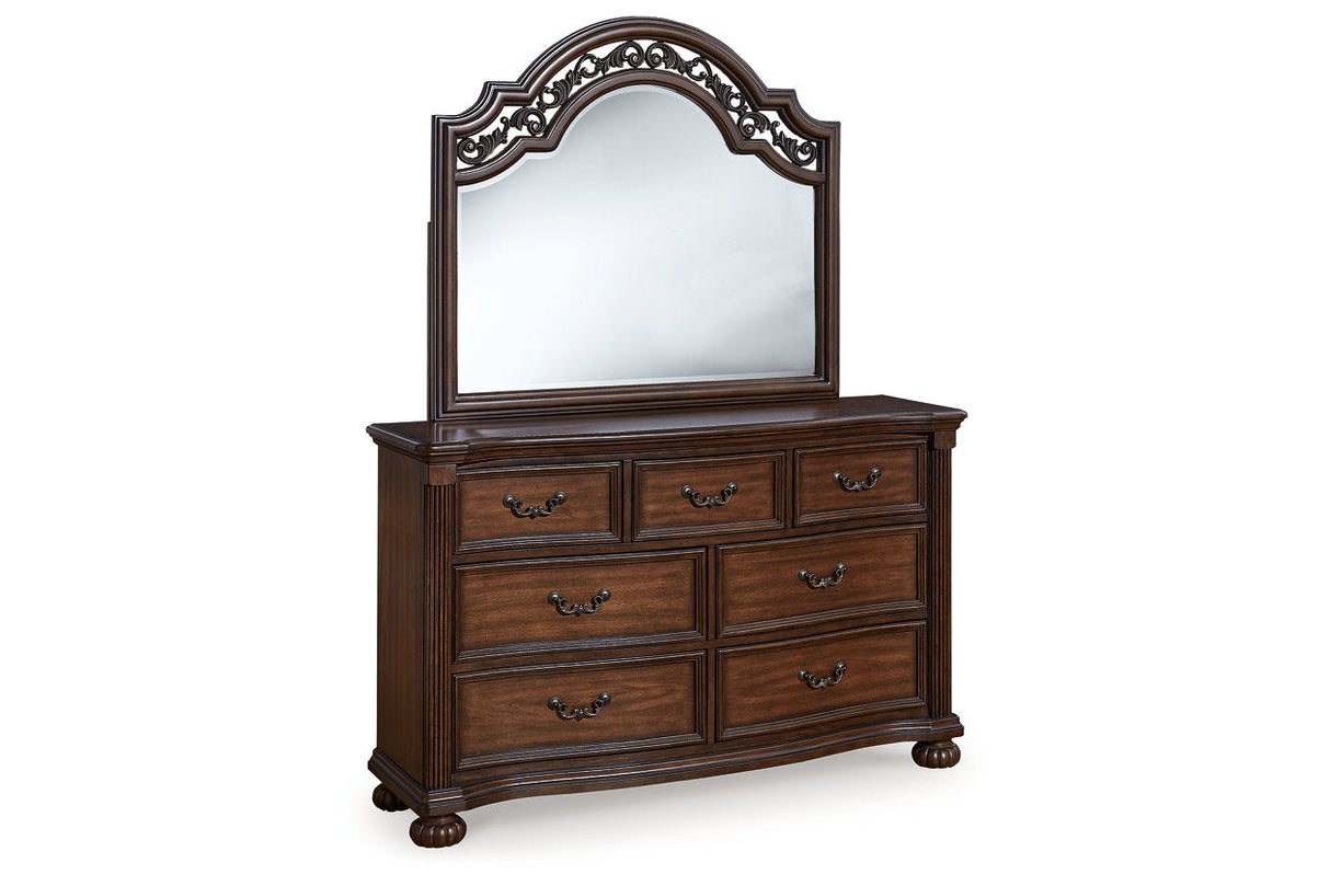 Lavinton Brown Dresser and Mirror