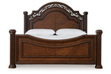 Lavinton Brown Queen Poster Bed