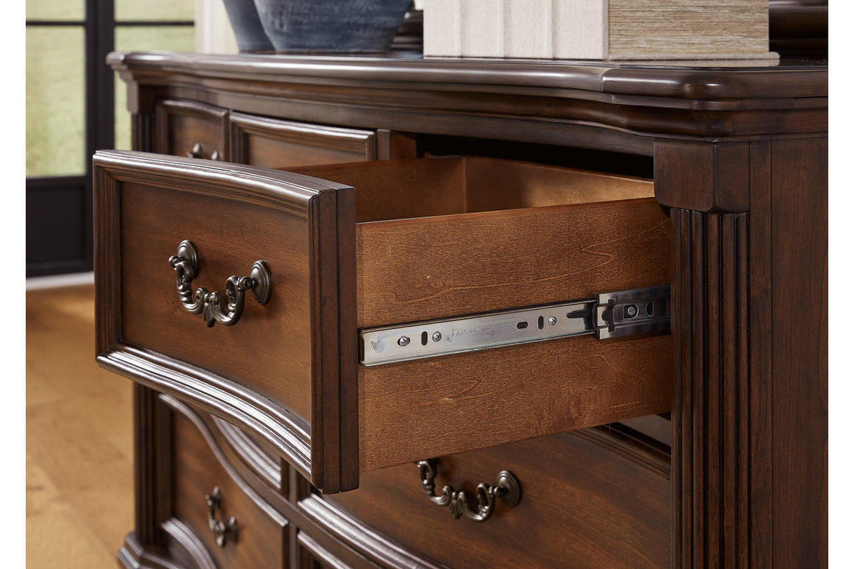 Lavinton Brown Dresser and Mirror