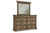 Markenburg Brown Dresser and Mirror