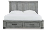 Russelyn Gray California King Storage Bed