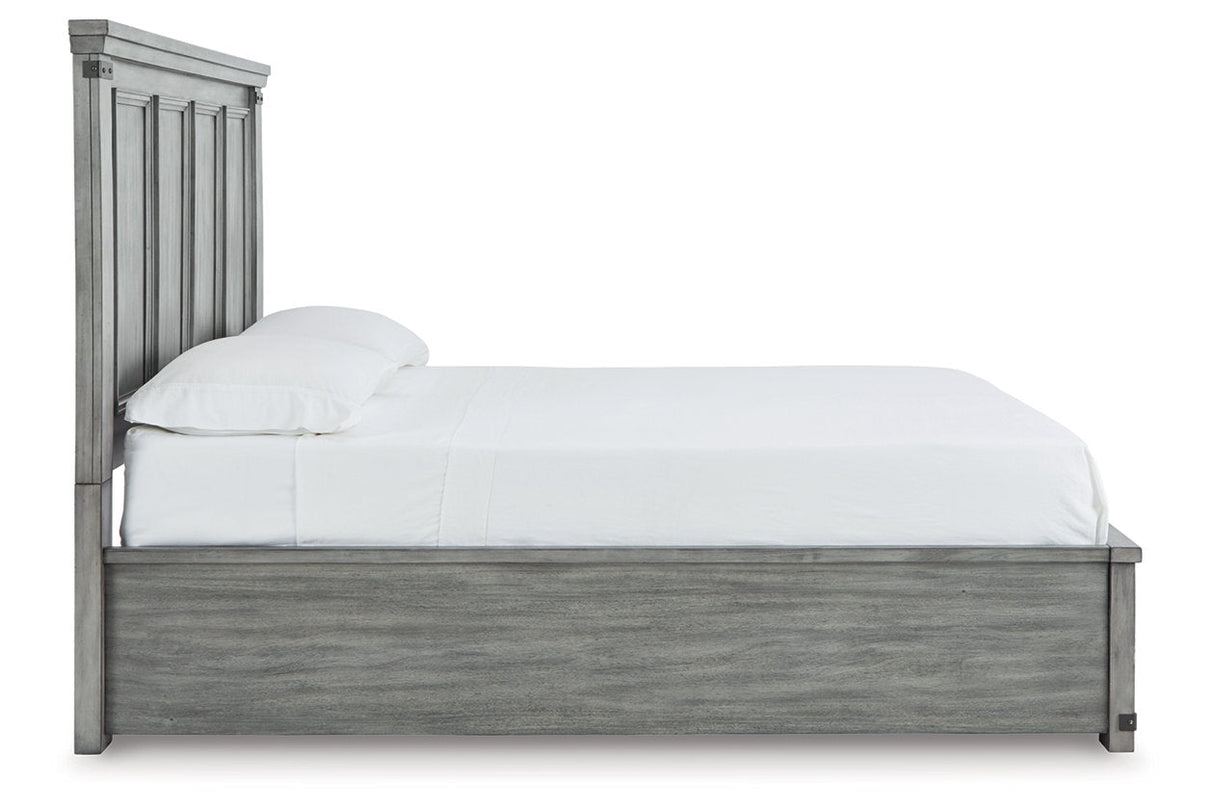 Russelyn Gray King Storage Bed