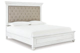 Kanwyn Whitewash California King Panel Bed