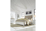 Kanwyn Whitewash California King Panel Bed