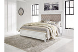 Kanwyn Whitewash California King Panel Bed