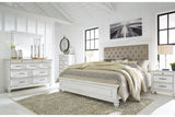 Kanwyn Whitewash California King Panel Bed