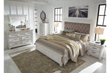 Kanwyn Whitewash King Panel Bed