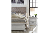 Kanwyn Whitewash King Panel Bed