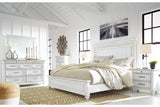 Kanwyn Whitewash California King Panel Bed