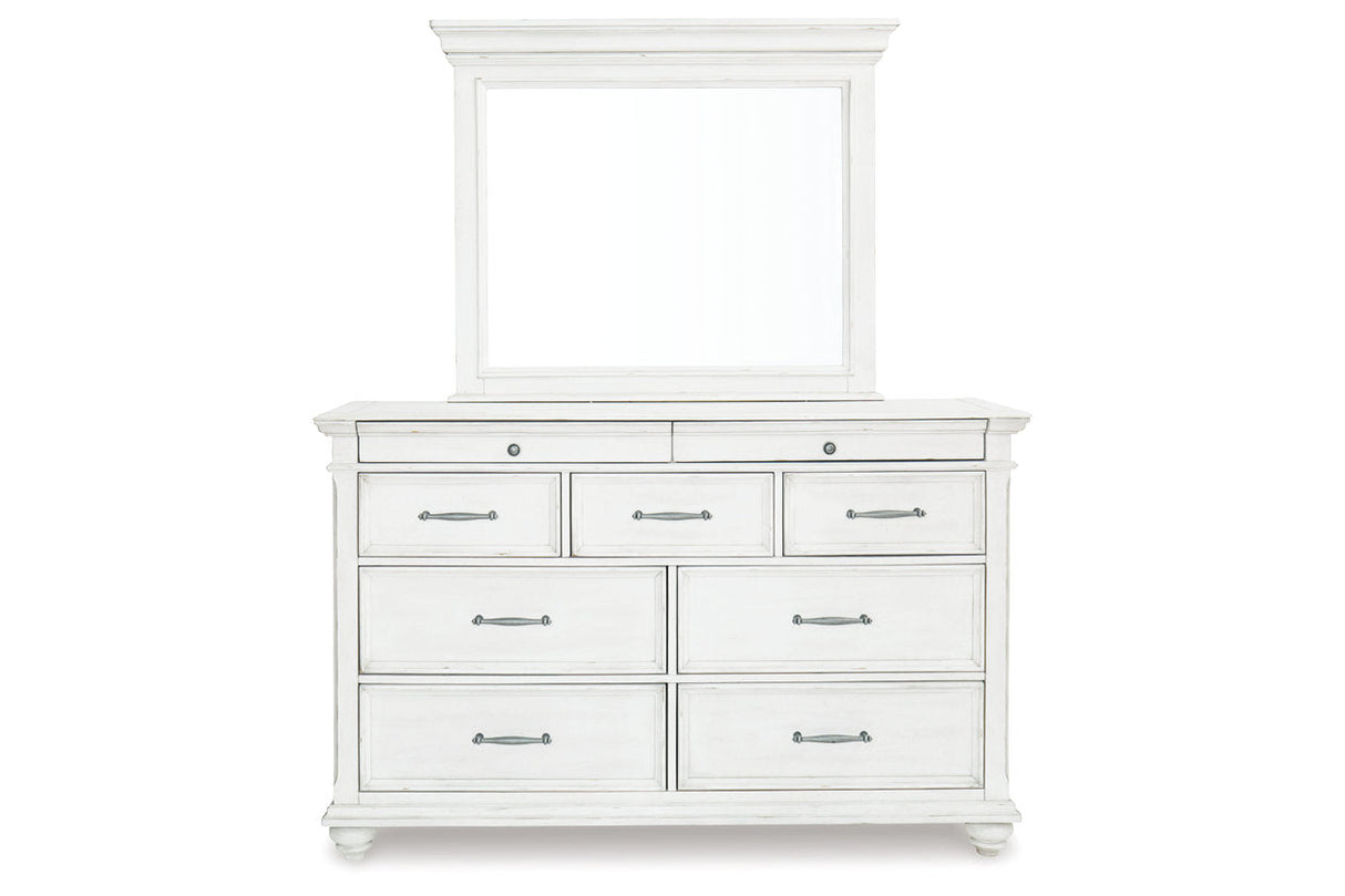 Kanwyn Whitewash Dresser and Mirror