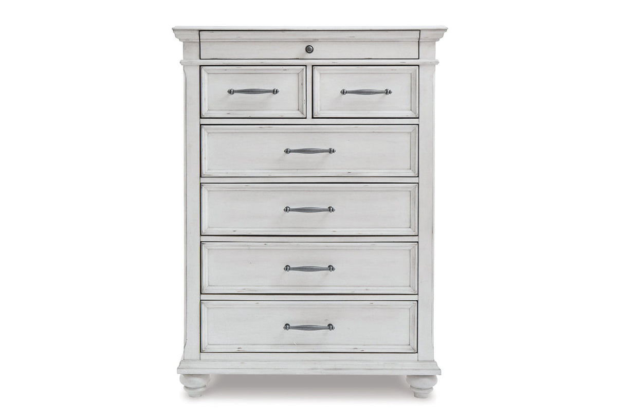 Kanwyn Whitewash Chest of Drawers